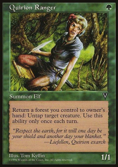 Quirion Ranger, Visions #117, Magic: The Gathering card