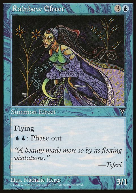 Rainbow Efreet, Visions #41, Magic: The Gathering card