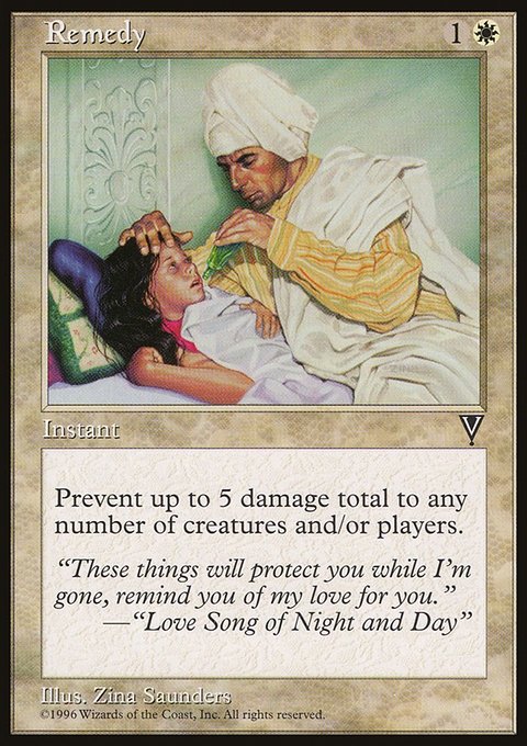 Remedy, Visions #17, Magic: The Gathering card