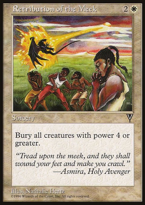 Retribution of the Meek, Visions #19, Magic: The Gathering card