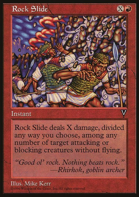 Rock Slide, Visions #92, Magic: The Gathering card