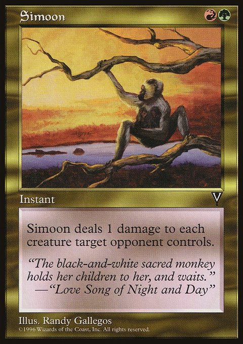 Simoon, Visions #136, Magic: The Gathering card