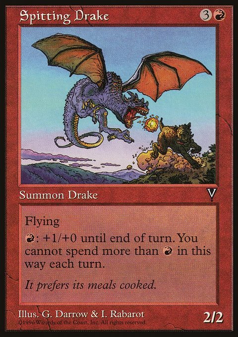 Spitting Drake, Visions #95, Magic: The Gathering card