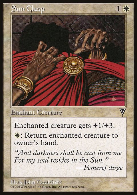 Sun Clasp, Visions #21, Magic: The Gathering card