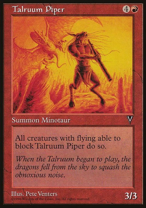 Talruum Piper, Visions #98, Magic: The Gathering card