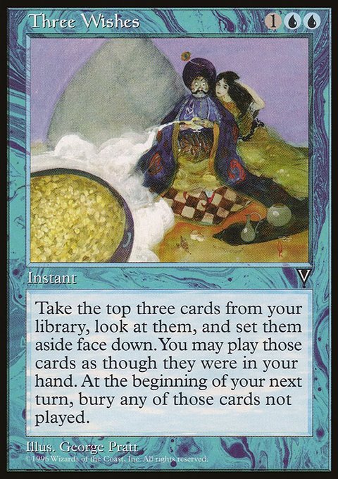 Three Wishes, Visions #45, Magic: The Gathering card