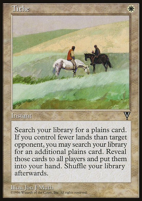 Tithe, Visions #23, Magic: The Gathering card