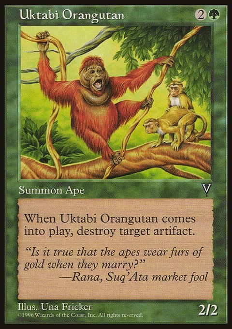 Uktabi Orangutan, Visions #123, Magic: The Gathering card