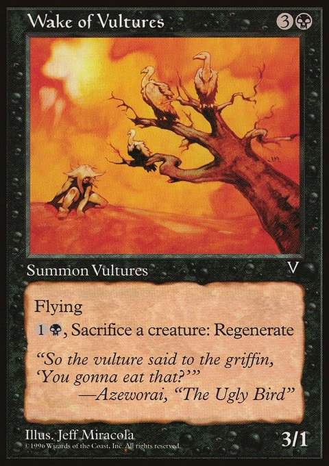 Wake of Vultures, Visions #74, Magic: The Gathering card