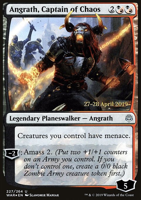 Angrath, Captain of Chaos, War of the Spark Promos #227s, Magic: The Gathering card
