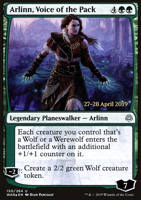 Arlinn, Voice of the Pack, War of the Spark Promos #150s, Magic: The Gathering card