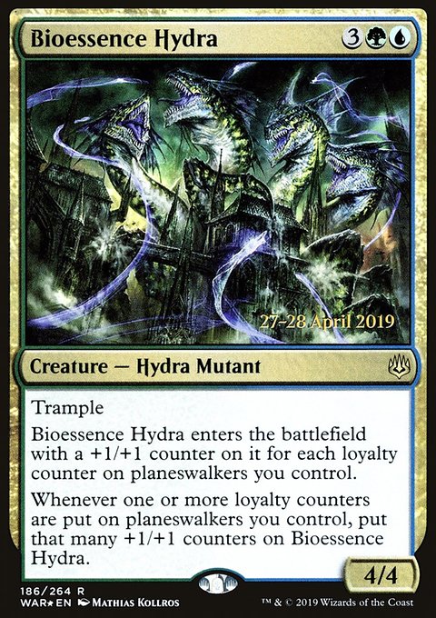 Bioessence Hydra, War of the Spark Promos #186s, Magic: The Gathering card