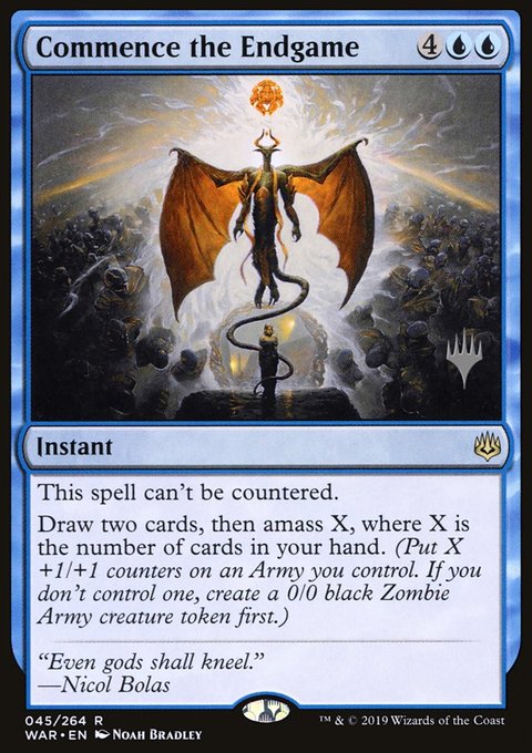Commence the Endgame, War of the Spark Promos #45p, Magic: The Gathering card