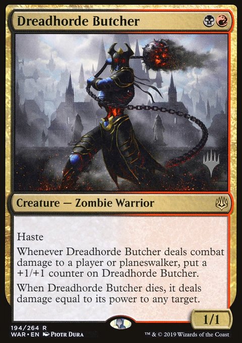 Dreadhorde Butcher, War of the Spark Promos #194p, Magic: The Gathering card