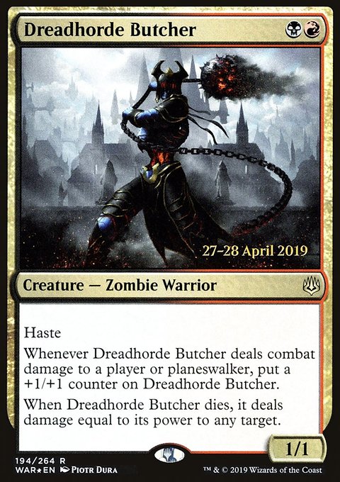 Dreadhorde Butcher, War of the Spark Promos #194s, Magic: The Gathering card