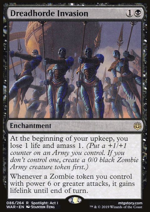 Dreadhorde Invasion, War of the Spark Promos #86p, Magic: The Gathering card