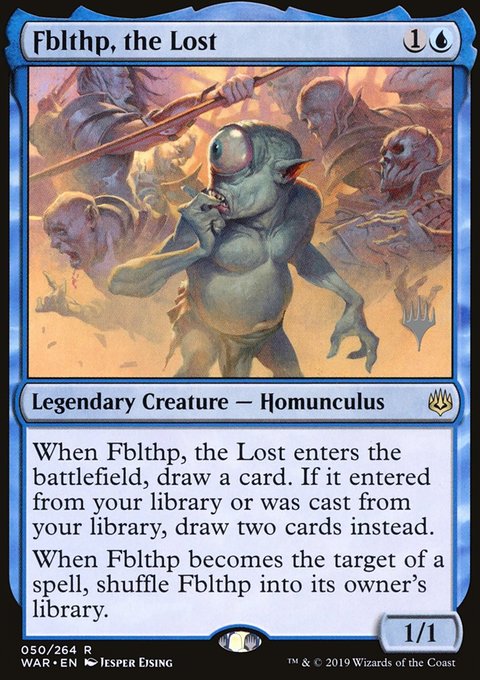 Fblthp, the Lost, War of the Spark Promos #50p, Magic: The Gathering card