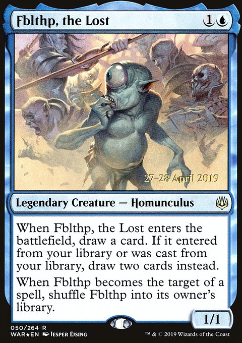 Fblthp, the Lost, War of the Spark Promos #50s, Magic: The Gathering card