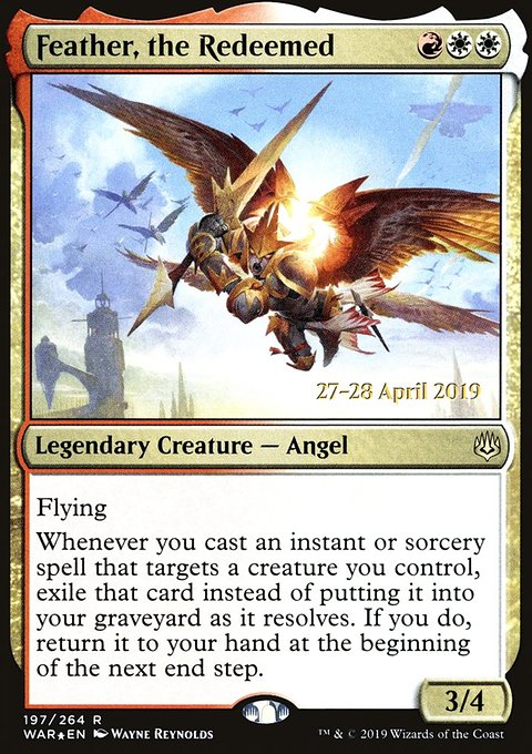 Feather, the Redeemed, War of the Spark Promos #197s, Magic: The Gathering card