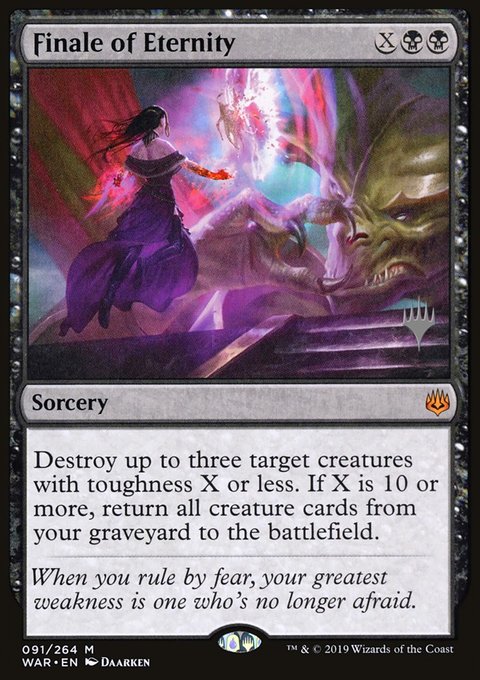 Finale of Eternity, War of the Spark Promos #91p, Magic: The Gathering card