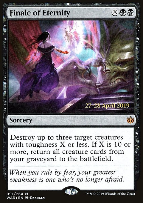Finale of Eternity, War of the Spark Promos #91s, Magic: The Gathering card