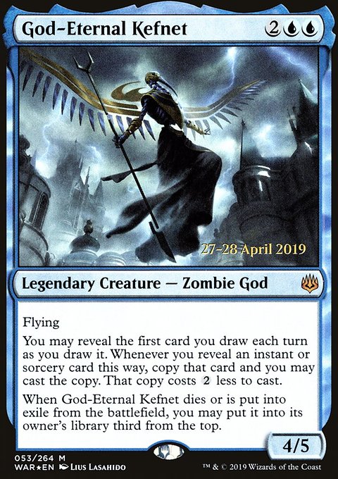 God-Eternal Kefnet, War of the Spark Promos #53s, Magic: The Gathering card