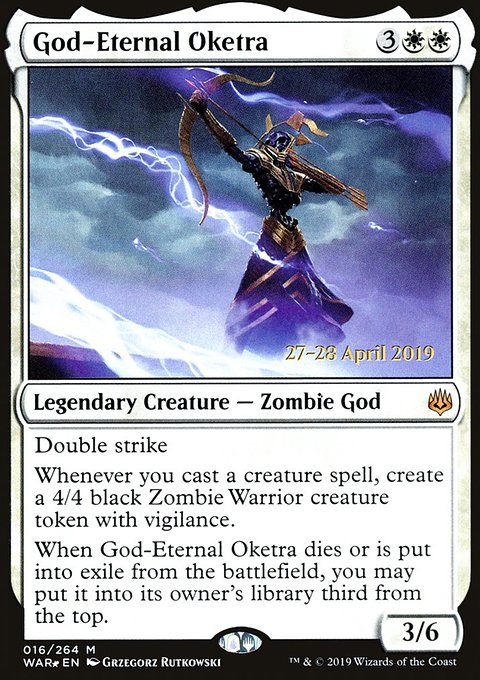 God-Eternal Oketra, War of the Spark Promos #16s, Magic: The Gathering card