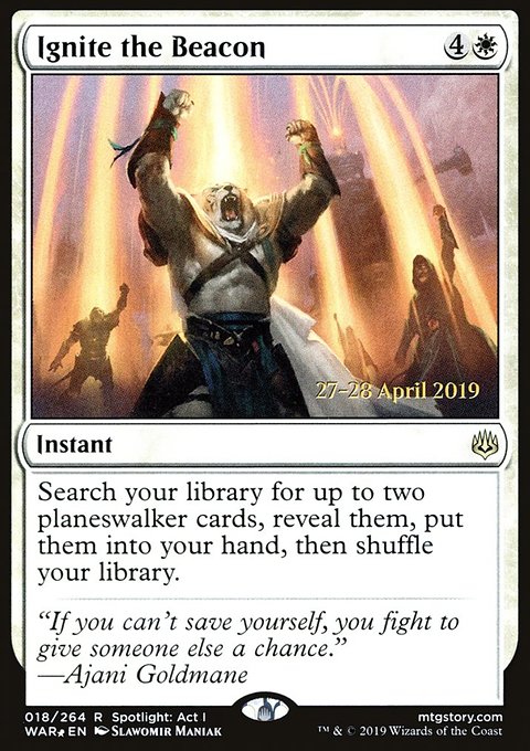 Ignite the Beacon, War of the Spark Promos #18s, Magic: The Gathering card