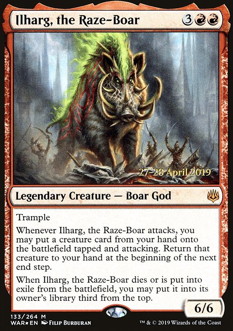 Ilharg, the Raze-Boar, War of the Spark Promos #133s, Magic: The Gathering card