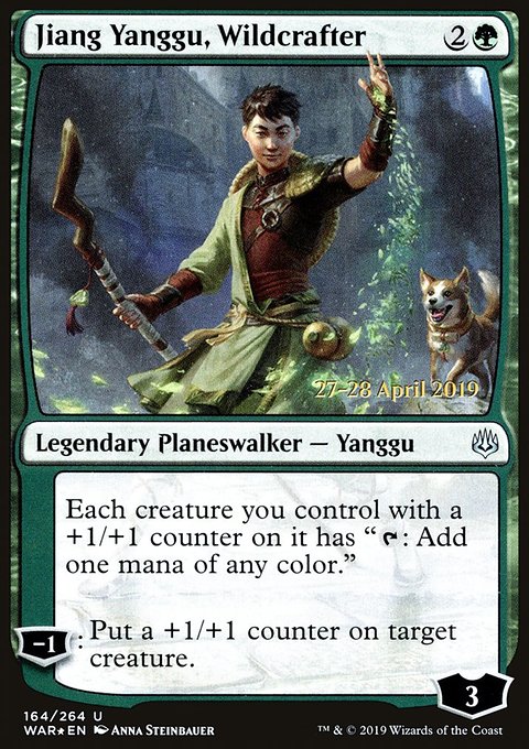 Jiang Yanggu, Wildcrafter, War of the Spark Promos #164s, Magic: The Gathering card