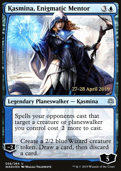 Kasmina, Enigmatic Mentor, War of the Spark Promos #56s, Magic: The Gathering card