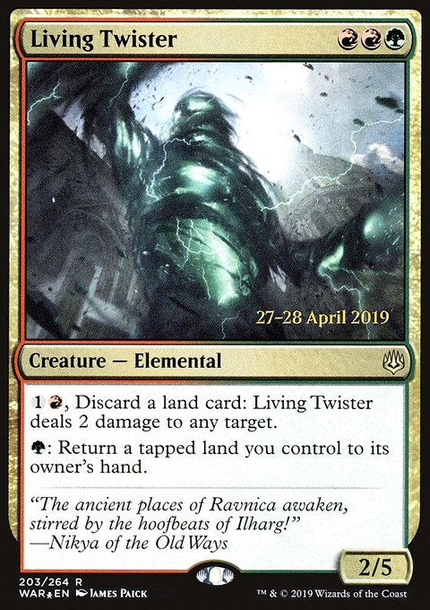 Living Twister, War of the Spark Promos #203s, Magic: The Gathering card