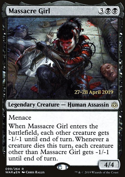 Massacre Girl, War of the Spark Promos #99s, Magic: The Gathering card