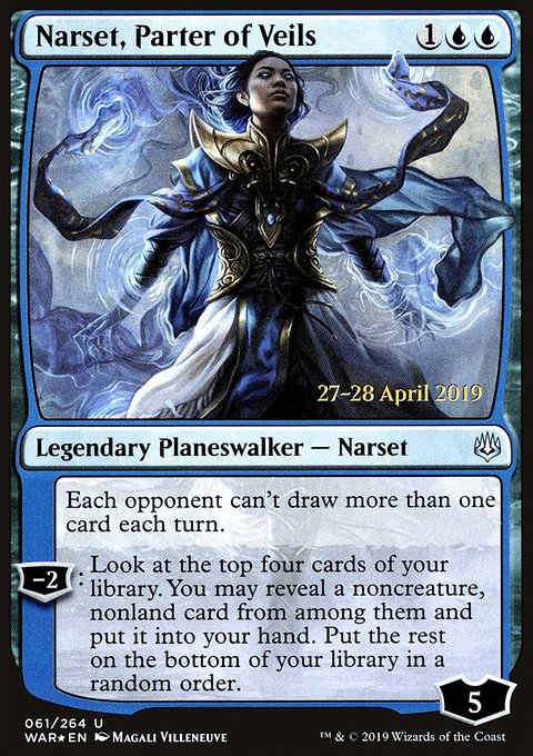 Narset, Parter of Veils, War of the Spark Promos #61s, Magic: The Gathering card