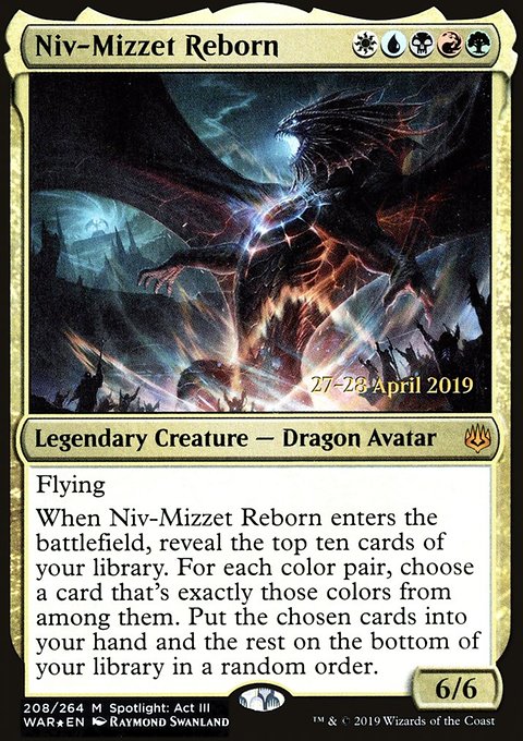 Niv-Mizzet Reborn, War of the Spark Promos #208s, Magic: The Gathering card