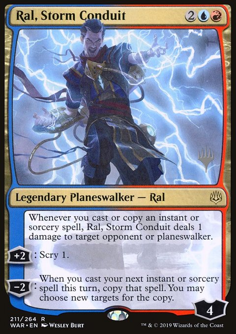 Ral, Storm Conduit, War of the Spark Promos #211p, Magic: The Gathering card