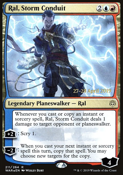 Ral, Storm Conduit, War of the Spark Promos #211s, Magic: The Gathering card