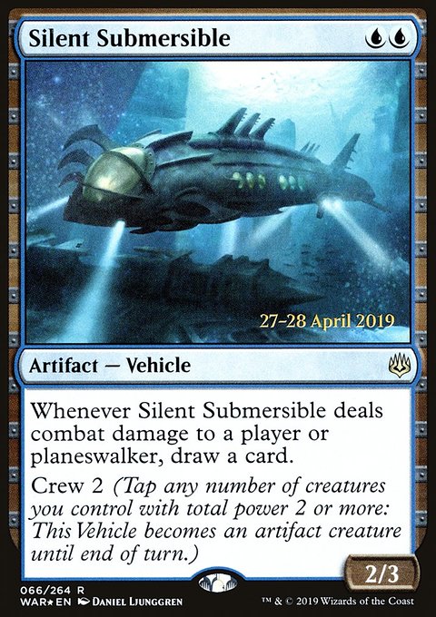 Silent Submersible, War of the Spark Promos #66s, Magic: The Gathering card
