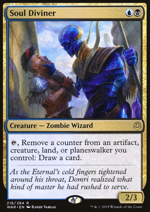 Soul Diviner, War of the Spark Promos #218p, Magic: The Gathering card