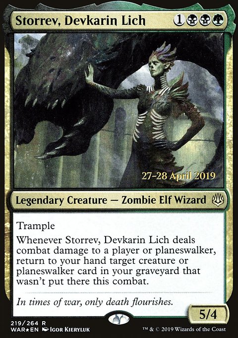 Storrev, Devkarin Lich, War of the Spark Promos #219s, Magic: The Gathering card