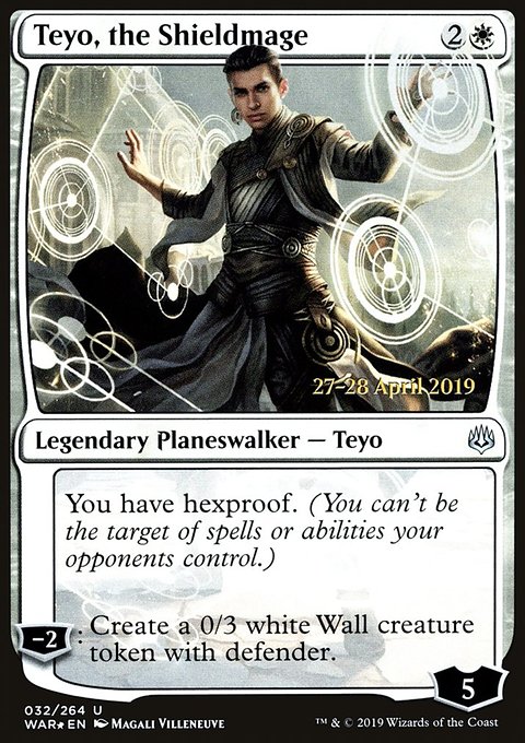 Teyo, the Shieldmage, War of the Spark Promos #32s, Magic: The Gathering card