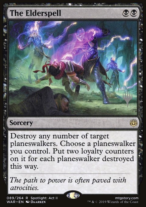 The Elderspell, War of the Spark Promos #89p, Magic: The Gathering card