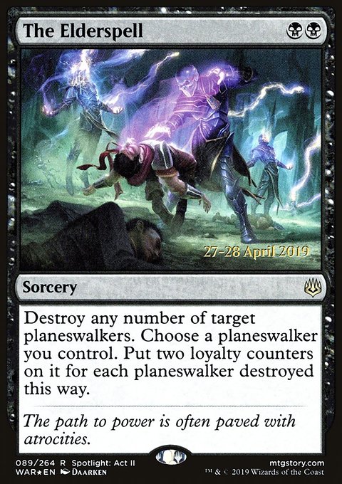 The Elderspell, War of the Spark Promos #89s, Magic: The Gathering card