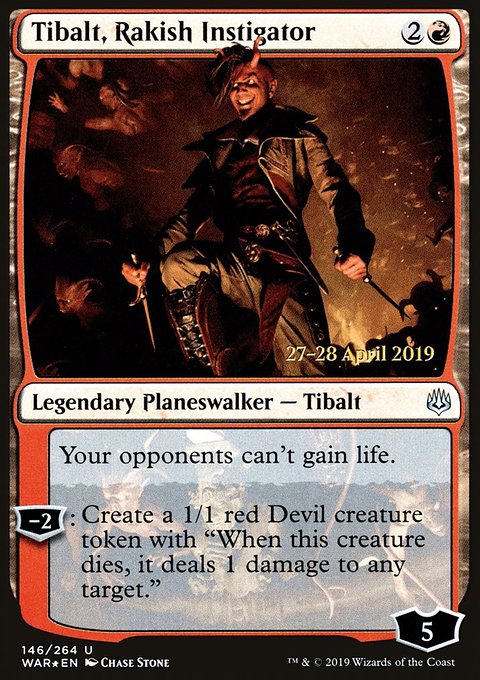 Tibalt, Rakish Instigator, War of the Spark Promos #146s, Magic: The Gathering card