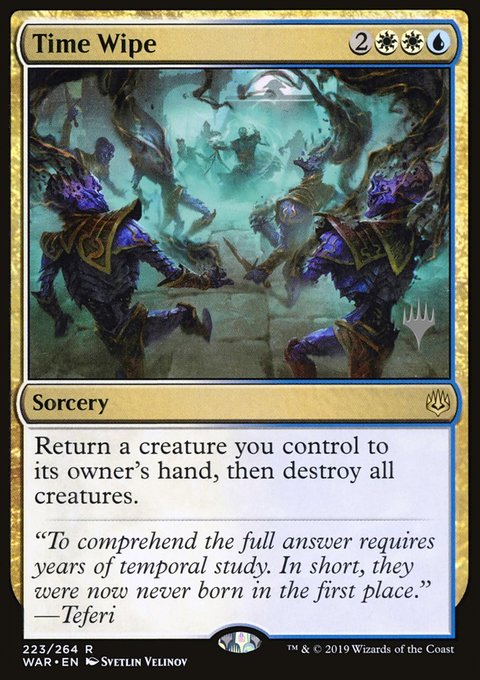 Time Wipe, War of the Spark Promos #223p, Magic: The Gathering card