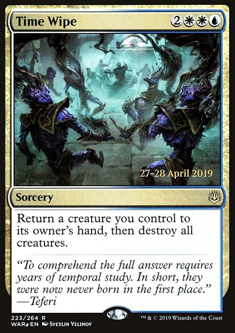 Time Wipe, War of the Spark Promos #223s, Magic: The Gathering card