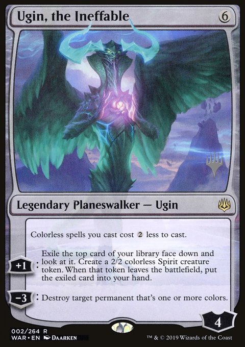 Ugin, the Ineffable, War of the Spark Promos #2p, Magic: The Gathering card