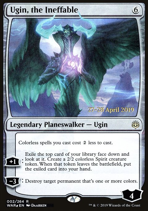 Ugin, the Ineffable, War of the Spark Promos #2s, Magic: The Gathering card