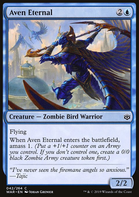 Aven Eternal, War of the Spark #42, Magic: The Gathering card