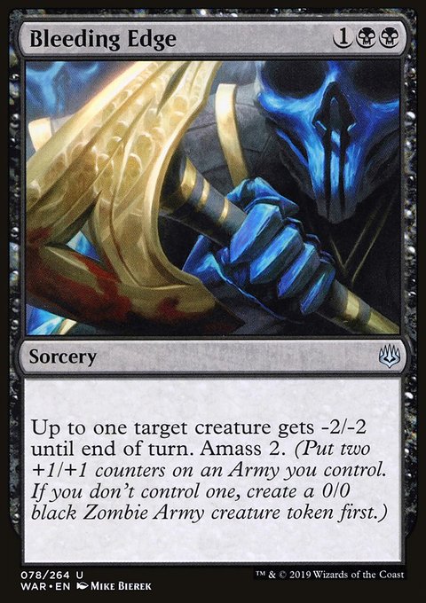 Bleeding Edge, War of the Spark #78, Magic: The Gathering card